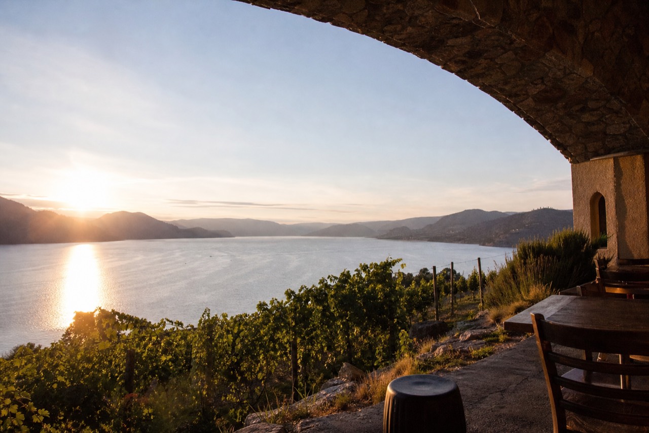 Editorial view of Okanagan wine country